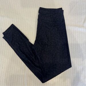 SAVVI Black Leopard Print Leggings